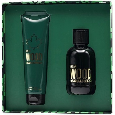Dsquared2 Green Wood Set EDT 100 ml + sprchový gel 150 ml dárková sada