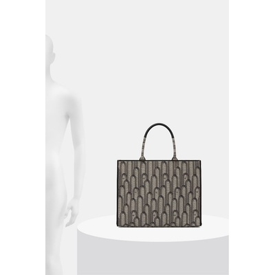 Furla чанта tote дамска от памук Opportunity L Tote (WB00255.BX4614.TON00)