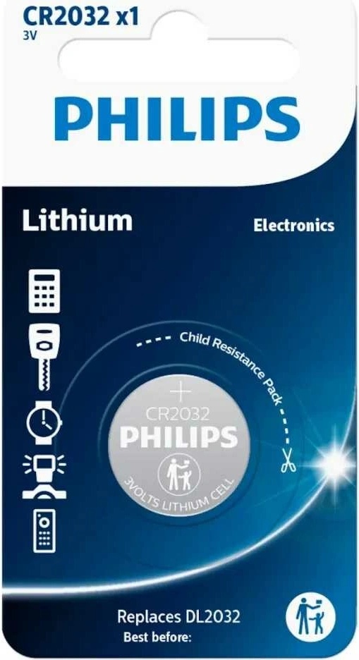 Varta CR2032 Lithium-Knopfzelle – 3V, 230mAh, 1 Stück, Für Uhren, Fernbedienungen & Kleingeräte