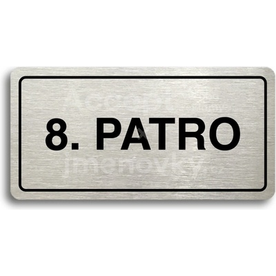 ACCEPT Piktogram 8. PATRO - stříbrná tabulka - černý tisk