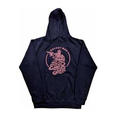 Elton John Unisex Pullover Hoodie: Rocketman Circle Point