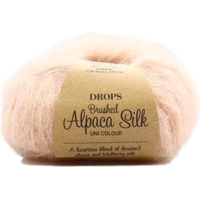 Drops Brushed Alpaca Silk UNI 20 růžový písek