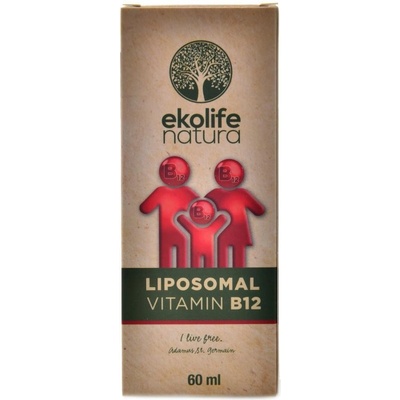 Ekolife Natura Liposomal Vitamin B12 Vanilka Meruňka 60 ml