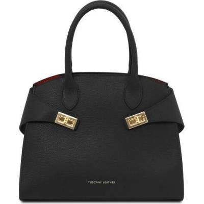 Tuscany Leather Kožená kabelka Coccola čierna 2421 1 2