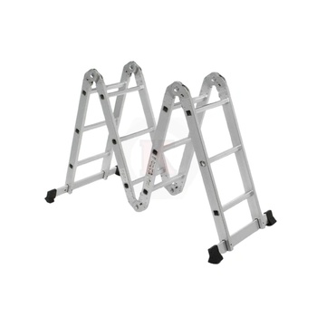 ТУНДЖА Стълба шарнирна алуминиева 4х3 стъпала 3.50м ТУНДЖА (9700535)