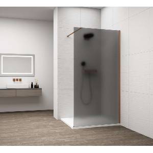 POLYSAN Esca - Душ стена Walk-In 70x210 см, Antidrop, опушено матово стъкло/матова мед ES1470-09 (ES1470-09)