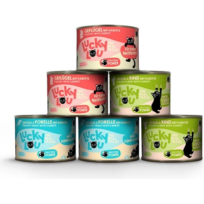 Lucky Lou Lifestage Kitten mix I 3 druhy 6 x 200 g