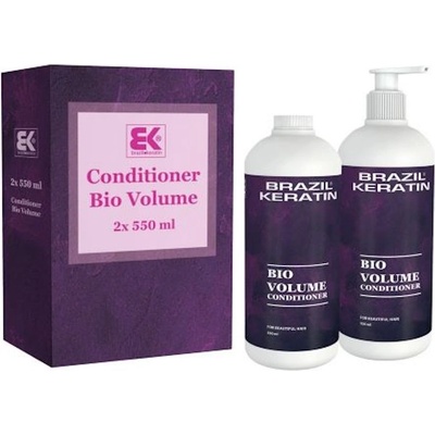 BK Brazil Keratin Brazil Keratin Bio Volume Conditioner Duo Set 2x 550 ml