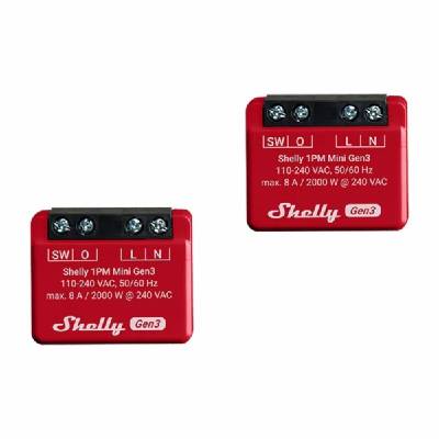 Sada 2 ovladačů Shelly 1PM Mini Gen3