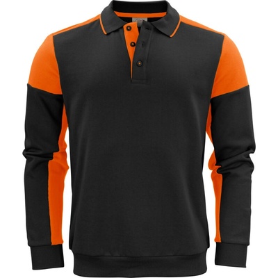 Printer mikina Polo Prime Polosweater black/orang