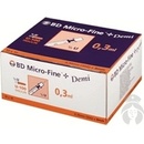 BD Micro Fine + Demi inzulin. striekačka U-100 30 G objem 0,3 ml 10 x 10 ks