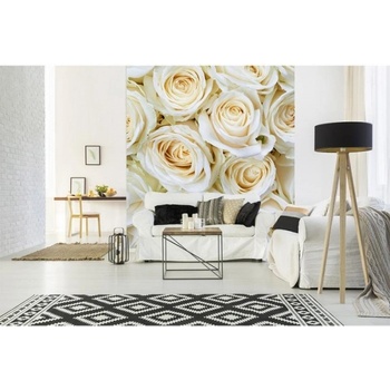 DIMEX ART s. r. o Флизелинов фототапет бели рози 225 x 250 см