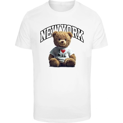 Mister Tee Тениска в бяло Mister Tee New York College BearUB-MT3763-00220 - Бял, размер 4XL