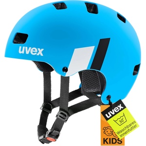uvex Kid 3 cc children's bicycle helmet, blue-white matt, 51-55 cm - S4149721915 (S4149721915)