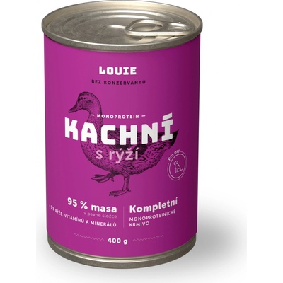 Louie Dog Kačacie s ryžou 400 g