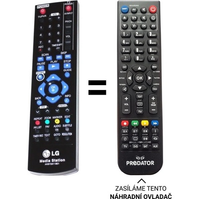 Dálkový ovladač Predátor LG MS450H, MS400H, AKB72911801 – Hledejceny.cz