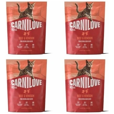 CARNILOVE Active Cat Beef and Venison Sterilised 4 x 400 g