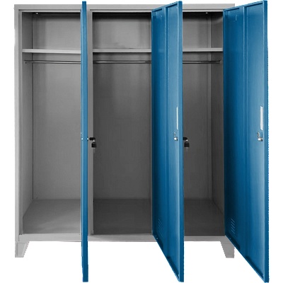 Carmen Метален шкаф Carmen CR-1604-3 JZ - сив / син (3580175_1)