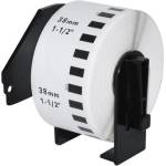 Makki съвместими етикети Brother DK-22225 - White Continuous Length Paper Tape 38mm x 30.48m, Black on White - MK-DK-22225 (MK-DK-22225) - zettabytex