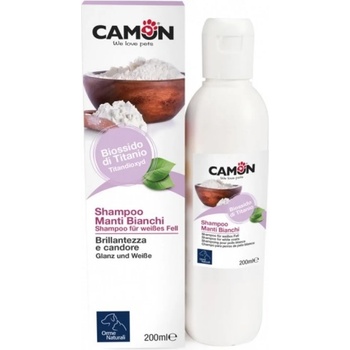 Camon Ormenaturali Shampoo for white coats - шампоан за кучета и котки за бяла козина с титанов диоксид 200 мл