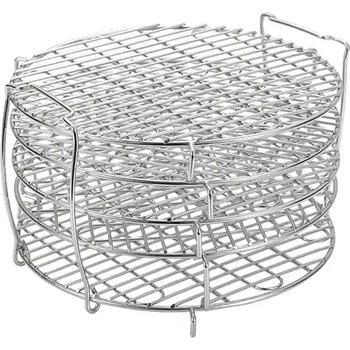 Izibizi Мултифункционална решетка за сушене Izibizi, 20.8х12.6 см, 5 нива, Неръждаема стомана, Инокс (multifunctional dehydration grid)