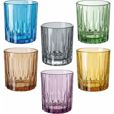 Tognana Sklenice set barevné LOUNGE RHAPSODY 6 x 350 ml