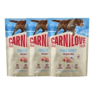 Carnilove True Fresh Dog Fish and Turkey Adult 3 x 1,5 kg