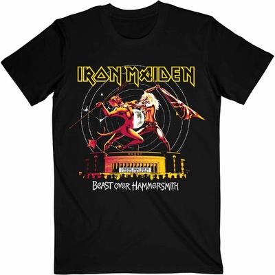 Iron Maiden tričko Beast Over Hammersmith Eddie & Devil Tonal čierne