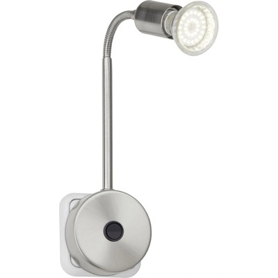 Brilliant Loona LED svietidlo do zásuvky LED GU10 3 W nerezová oceľ; G28842/13
