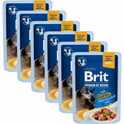 Brit Premium Cat Delicate Fillets in Gravy with Tuna 6 x 85 g