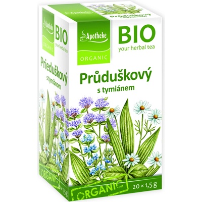 Apotheke Bio Průduškový čaj s tymiánem 20 x 1,5 g