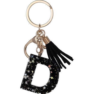 HARAHU Ключодържател Азбука - d / Черна kp37773 (37773)