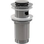 Alca - Изход за мивка 5/4" с преливник, ClickClack, метал A391 (A391)