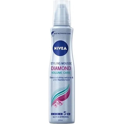 Nivea Diamond Volume Care пяна за коса за блясък и обем 150мл