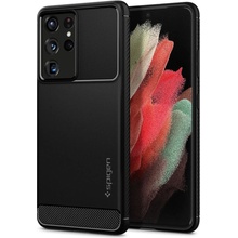 Púzdro Spigen Rugged Armor Odolné Samsung Galaxy S21 Ultra čierne
