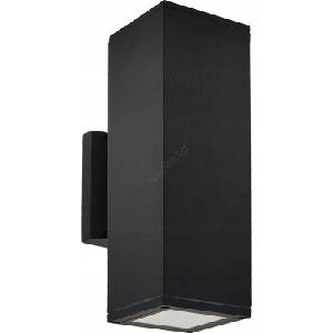 SmartLED Външен стенен осветител 2xGU10/35W/230V IP54 черен (SD0160)
