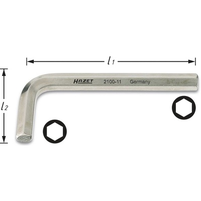 HAZET Imbusový klíč 22 mm - HA011476