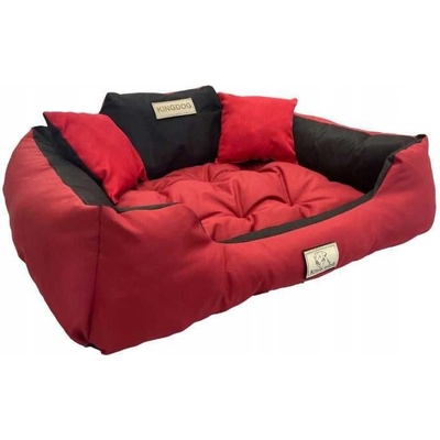 BB-Shop KingDog Červené Voděodolný lehátko pro psy