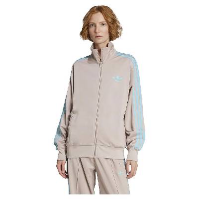 Блуза Adidas Originals Adicolor Classic Firebird Loose full zip sweatshirt - Beige (Wonder Taupe / Blue Glow)