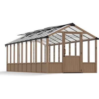 Palram Оранжерия от поликарбонат Natura Cedar 2, 37 x 6, 4 м Palram - Canopia (PAL7075803)