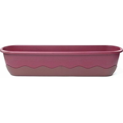 Truhlík samozavlažovací Mareta 60 růžová tmavá + vínová 60 x 20 x 18 Plastia