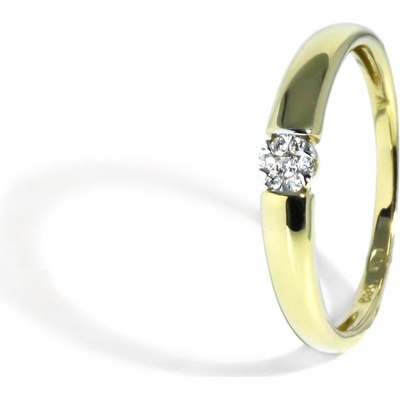 Blink-Blink Zlatý zásnubný prsteň s diamantmi 1302ZDG