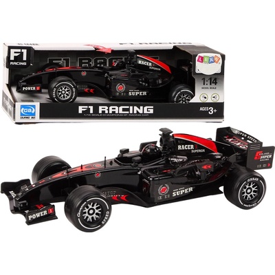 LEAN Toys Sportovní vůz F1 Driven Black Sounds 1:14
