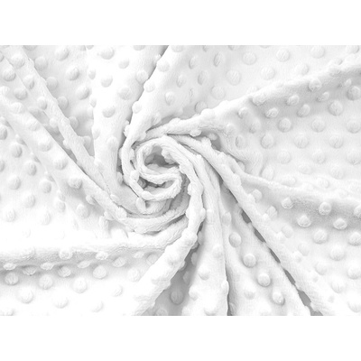 Premium minky bílá (white) 380g