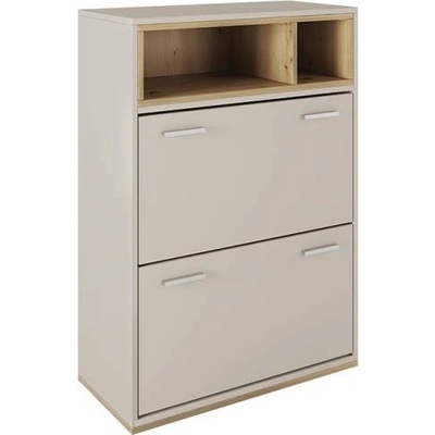 Bogdan Furniture I Шкаф за обувки Mod 4073, Сатен/Дъб артисан