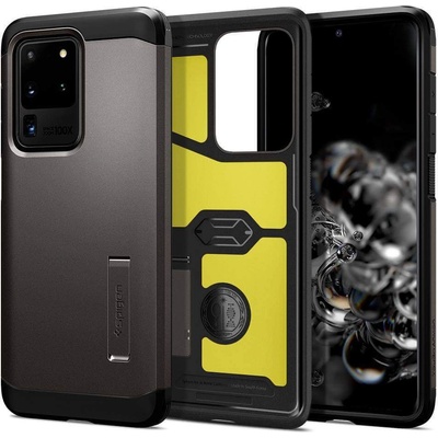 Spigen Tough Armor XP Case - хибриден кейс с най-висока степен на защита за Samsung Galaxy S20 Ultra (тъмносив)