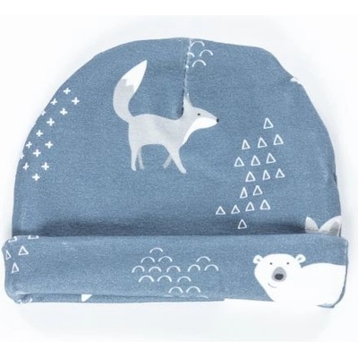 Enie baby dětská čepice s ohybem Bear and Fox