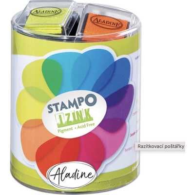 Aladine Razítkovací poštářky Stampo Izink Pigment zářivé barvy