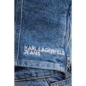 Karl Lagerfeld Jeans блуза с корсет дамска памучна (B2W11042)