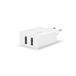 Ttec Адаптер 220V ttec SmartCharger Duo Travel Charger, 3.1A - Бял